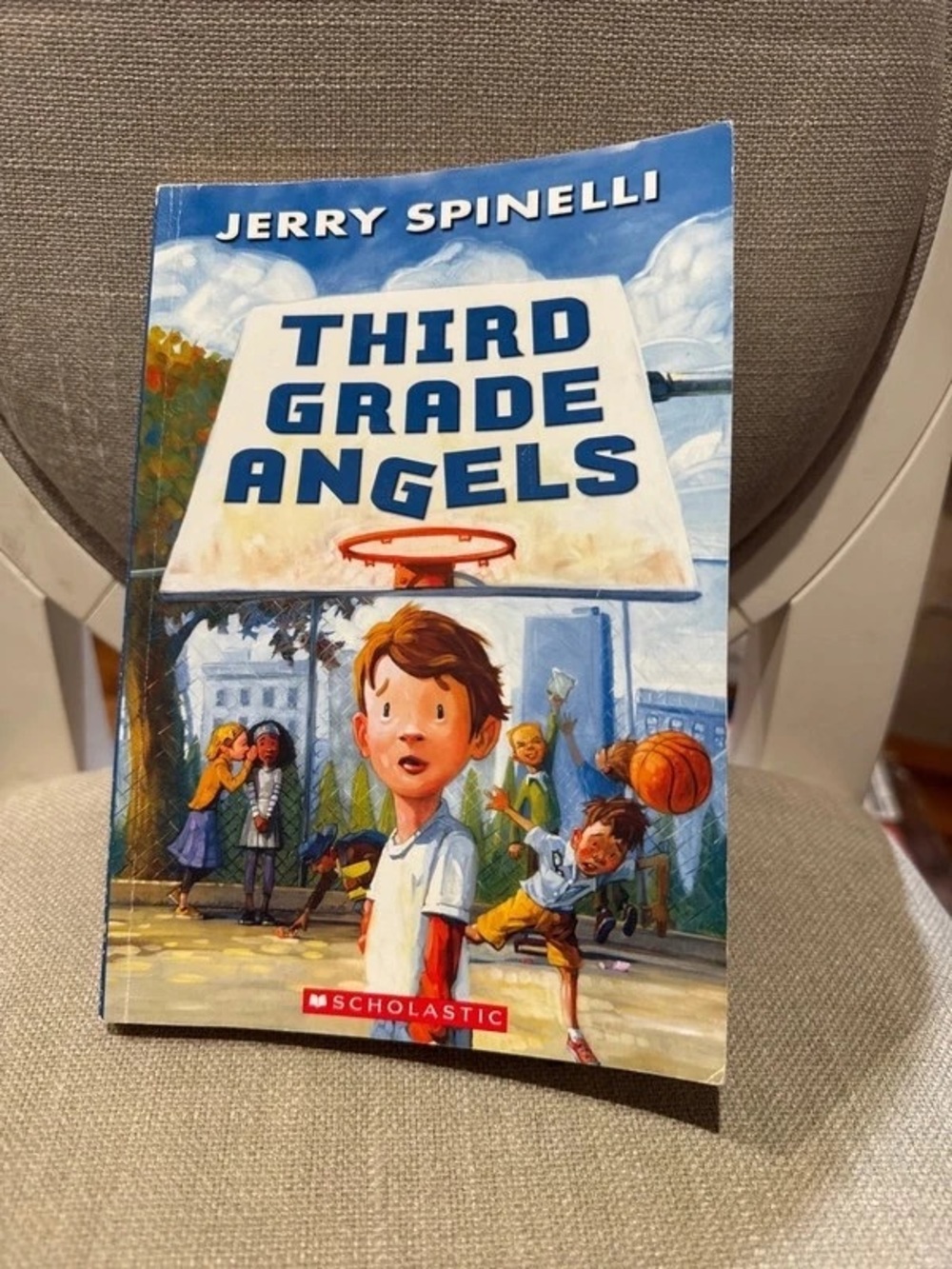 Third Grade Angels Illustrated Book Cover Wall Art - Blue